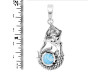 Larimar Mermaid Pendant LAR-RUP-51.