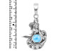 Larimar Mermaid & Waves Pendant LAR-RUP-53.