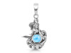 Larimar Mermaid & Waves Pendant LAR-RUP-53.