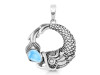 Larimar Fish Pendant LAR-RUP-56.