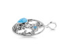 Larimar & Blue Topaz Mermaid & Fish Pendant LAR-RUP-57.
