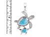 Larimar Turtle Pendant LAR-RUP-58.