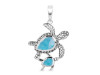 Larimar Turtle Pendant LAR-RUP-58.