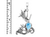 Larimar Mermaid Pendant LAR-RUP-61.