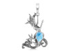 Larimar Mermaid Pendant LAR-RUP-61.