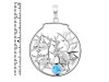 Larimar & White Topaz Fish Pendant LAR-RUP-62.