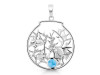 Larimar & White Topaz Fish Pendant LAR-RUP-62.