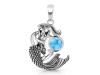 Larimar Mermaid Pendant LAR-RUP-63.