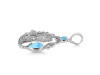 Larimar Mermaid & Turtle Pendant LAR-RUP-67.