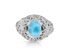 Larimar Waves Ring LAR-RUR-1.