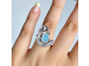 Larimar Mermaid Ring LAR-RUR-6.
