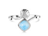 Larimar Shell Ring LAR-RUR-7.