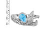 Larimar Mermaid Tail Ring LAR-RUR-8.