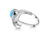 Larimar Mermaid Tail Ring LAR-RUR-8.
