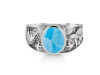 Larimar Sea Horse & Turtle & Star Fish Ring LAR-RUR-18.