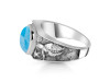 Larimar Sea Horse & Turtle & Star Fish Ring LAR-RUR-18.