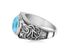 Larimar Octopus & Star Fish & Shell Ring  LAR-RUR-19.
