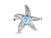 Larimar Star Fish Ring LAR-RUR-28.