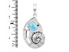 Larimar Snail Pendant LAR-RUP-18.