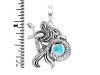 Larimar Mermaid Pendant LAR-RUP-21.