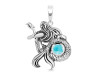 Larimar Mermaid Pendant LAR-RUP-21.