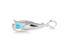 Larimar & White Topaz Penguin Pendant LAR-RUP-44.