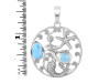 Larimar Mermaid & Star Fish Pendant LAR-RUP-52.