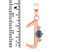 Labradorite & White Topaz Alphabet J Pendant LBD-RDA-10.