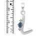 Labradorite & White Topaz Alphabet L Pendant LBD-RDA-12.