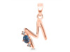 Labradorite & White Topaz Alphabet M Pendant LBD-RDA-13.