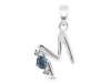 Labradorite & White Topaz Alphabet M Pendant LBD-RDA-13.