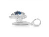 Labradorite & White Topaz Alphabet M Pendant LBD-RDA-13.