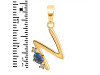 Labradorite & White Topaz Alphabet N Pendant LBD-RDA-14.