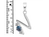 Labradorite & White Topaz Alphabet N Pendant LBD-RDA-14.