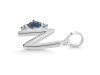 Labradorite & White Topaz Alphabet N Pendant LBD-RDA-14.