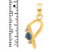 Labradorite & White Topaz Alphabet P Pendant LBD-RDA-16.