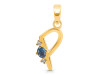 Labradorite & White Topaz Alphabet P Pendant LBD-RDA-16.