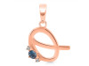 Labradorite & White Topaz Alphabet Q Pendant LBD-RDA-17.