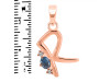 Labradorite & White Topaz Alphabet R Pendant LBD-RDA-18.