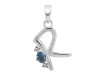 Labradorite & White Topaz Alphabet R Pendant LBD-RDA-18.