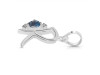 Labradorite & White Topaz Alphabet R Pendant LBD-RDA-18.