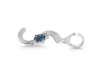 Labradorite & White Topaz Alphabet S Pendant LBD-RDA-19.