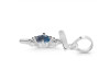 Labradorite & White Topaz Alphabet T Pendant LBD-RDA-20.
