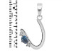 Labradorite & White Topaz Alphabet U Pendant LBD-RDA-21.