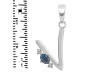 Labradorite & White Topaz Alphabet V Pendant LBD-RDA-22.