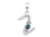 Labradorite & White Topaz Alphabet Z Pendant LBD-RDA-26.