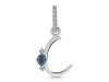 Labradorite & White Topaz Alphabet C Pendant LBD-RDA-29.