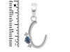 Labradorite & White Topaz Alphabet C Pendant LBD-RDA-3.