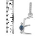 Labradorite & White Topaz Alphabet E Pendant LBD-RDA-31.