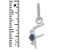 Labradorite & White Topaz Alphabet F Pendant LBD-RDA-32.